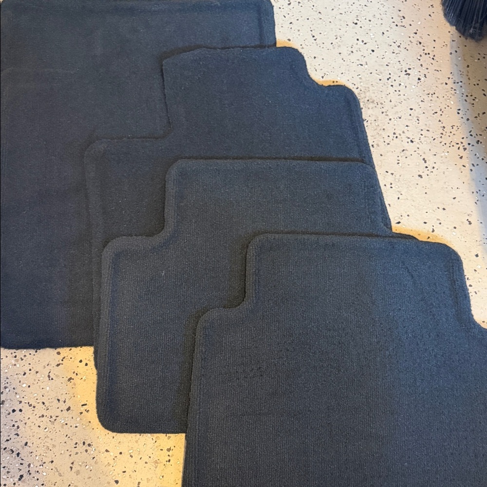 Set of Black Car Floor Mats- Cadillac Car